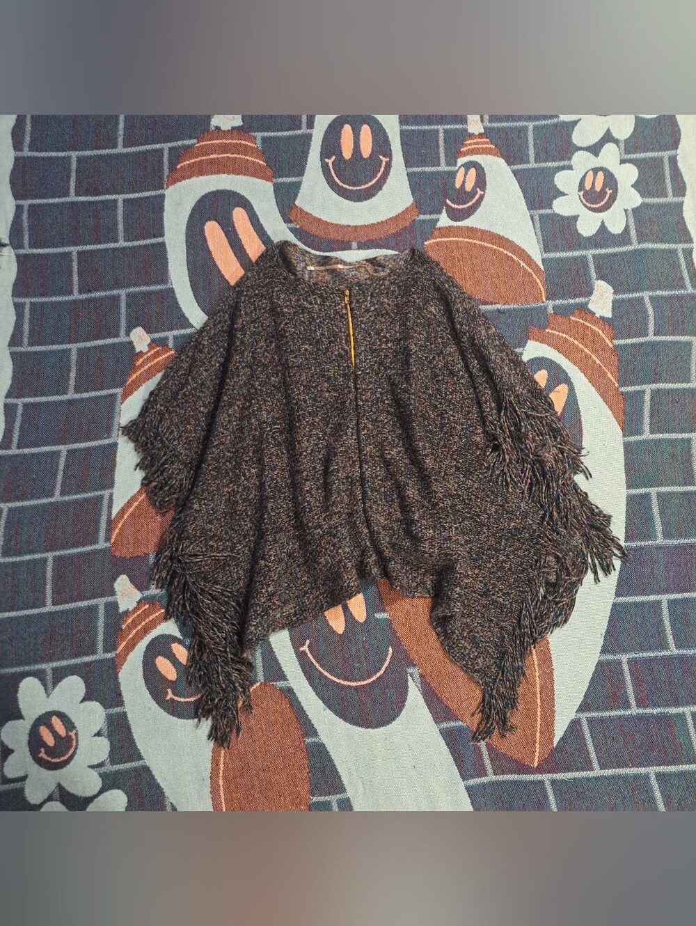 🌈MULTI-COLOURED FRINGE PONCHO